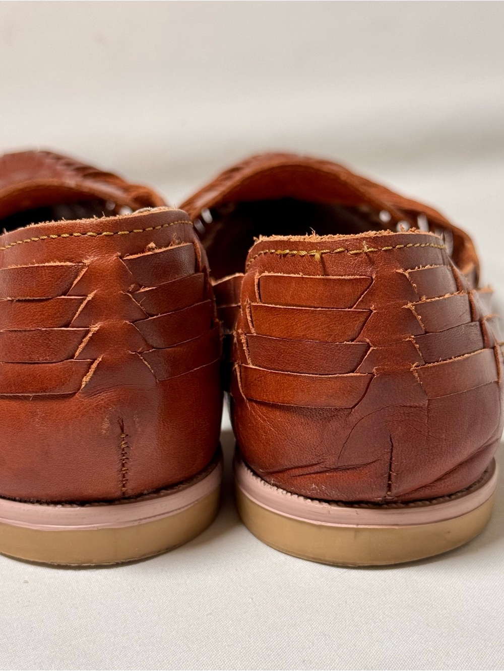 Huarache Woven Brown Sandals 8 Women's - Picture 2 of 12